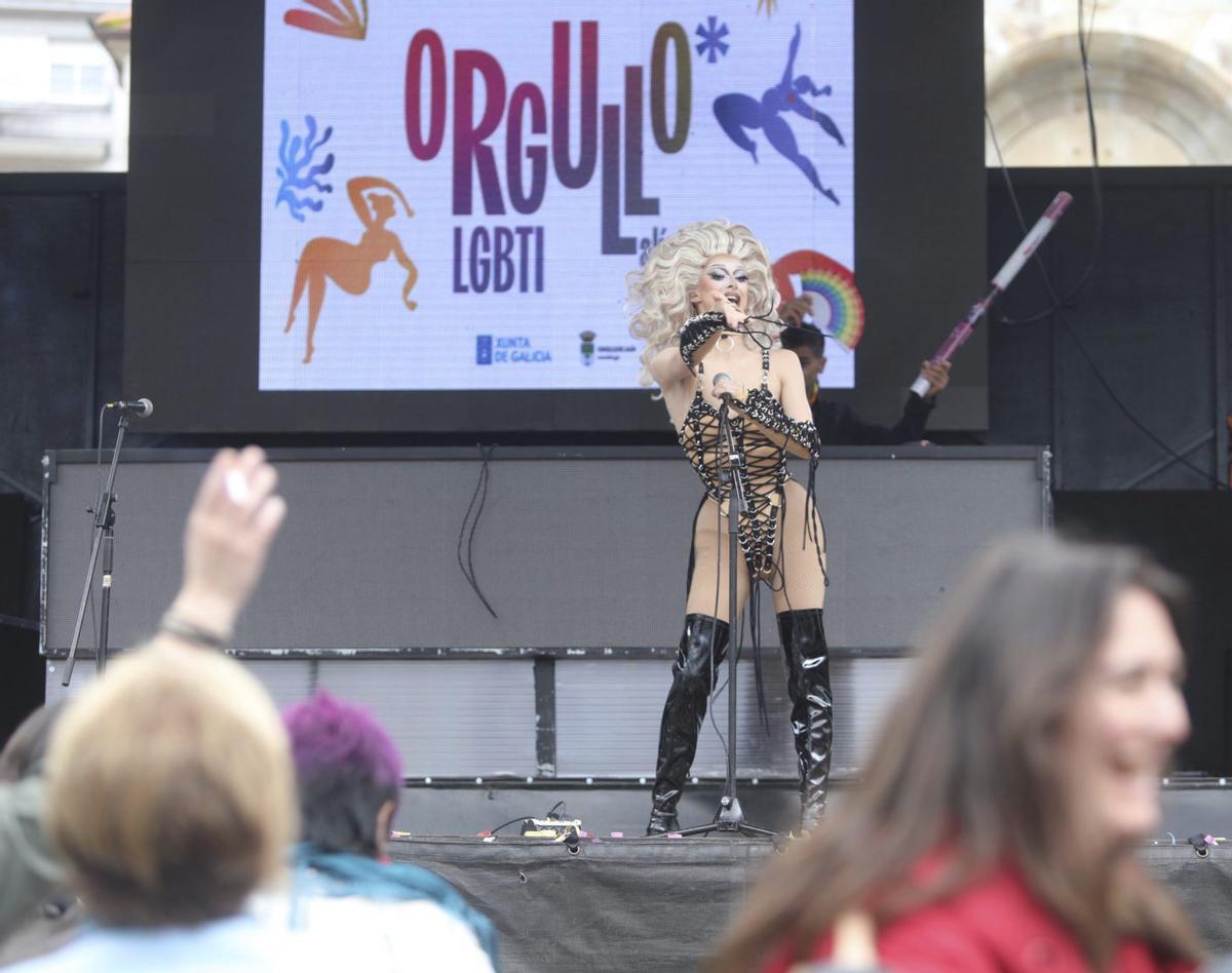 Actuación musical en la anterior edición del Orgullo de Lalín.