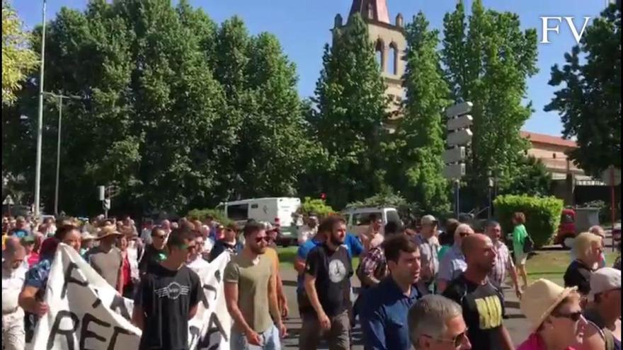 Los viticultores protestan en Ourense por la falta de ayudas