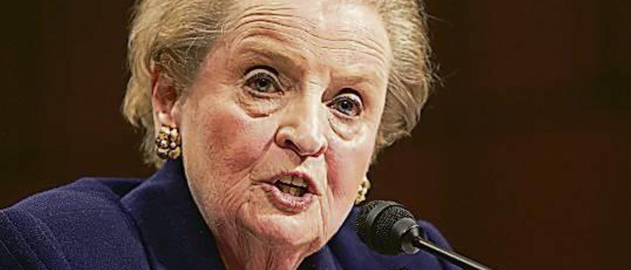 A exsecretaria de Estado dos EUA, Madeleine Albright.