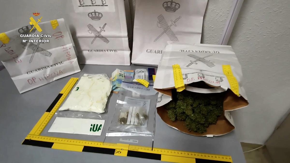 Sustancias incautadas en la Operación Hipona