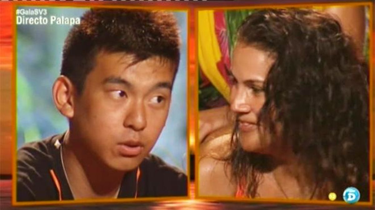 Katia, germana de Ronaldo, i el xinès Yong Li (’Supervivientes’).