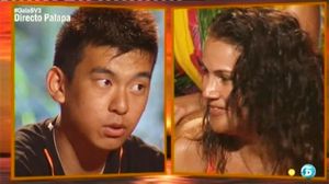 Katia, germana de Ronaldo, i el xinès Yong Li (’Supervivientes’).
