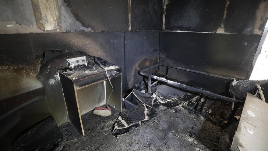 Incendio en la residencia de Son Tugores | Una interna escondió un mechero e incendió con él su colchón
