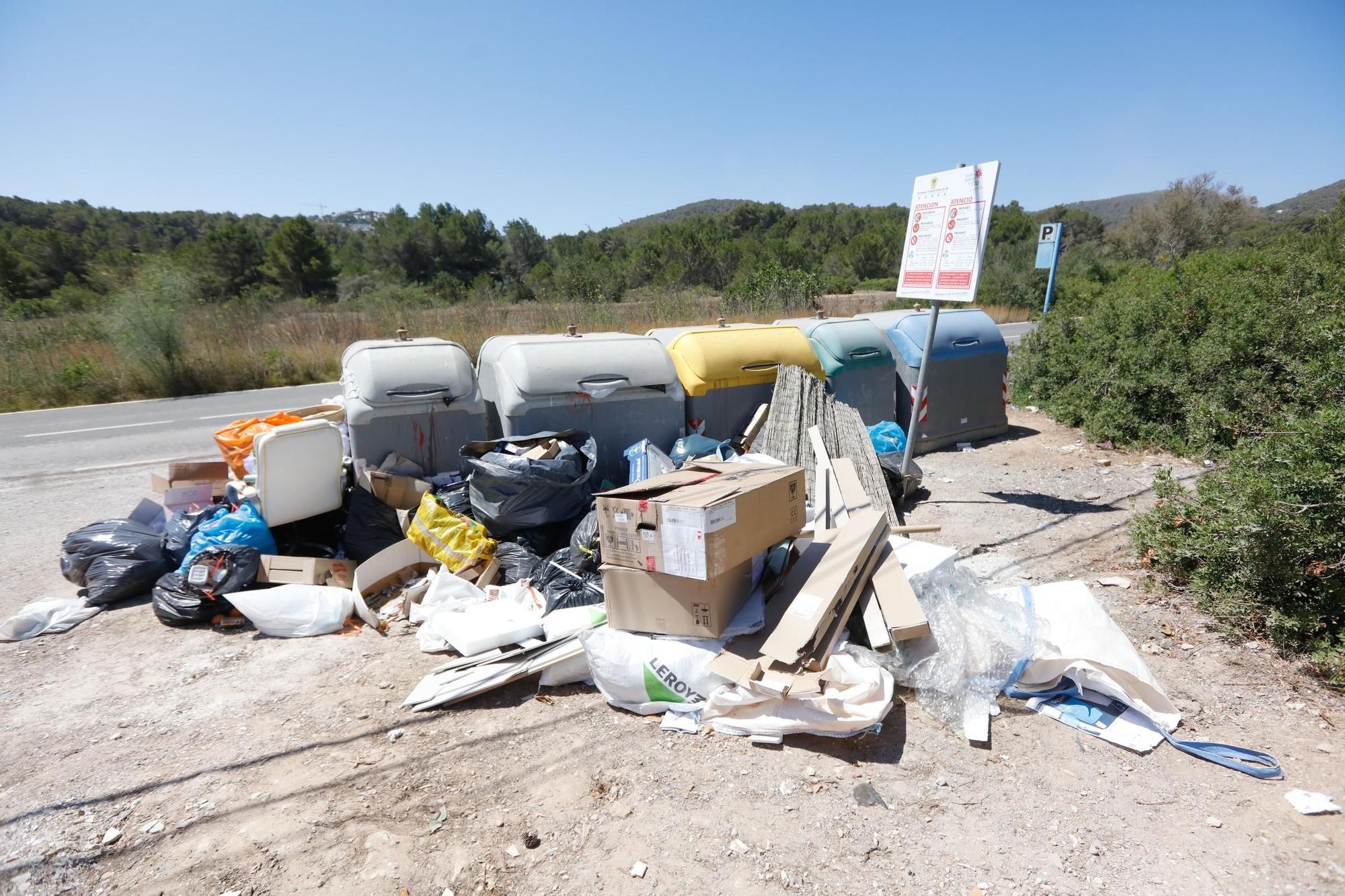 Primer día de huelga de basuras en Ibiza