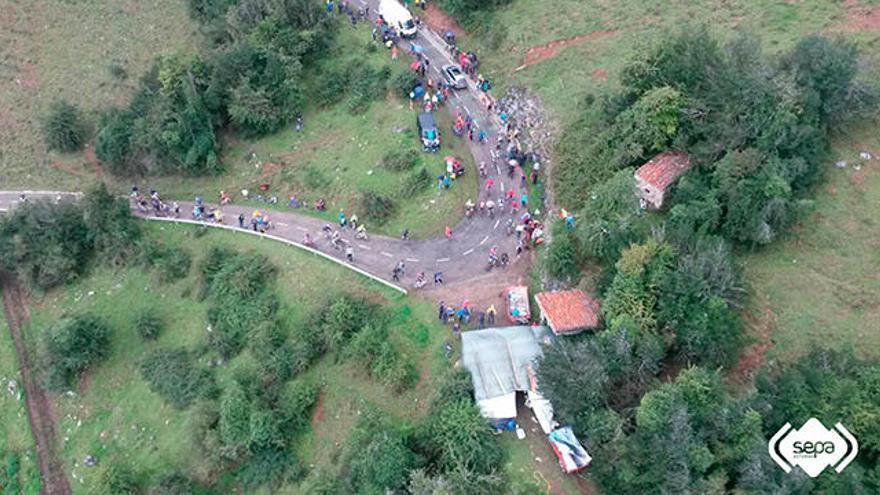 Fallece una ciclista en el Angliru