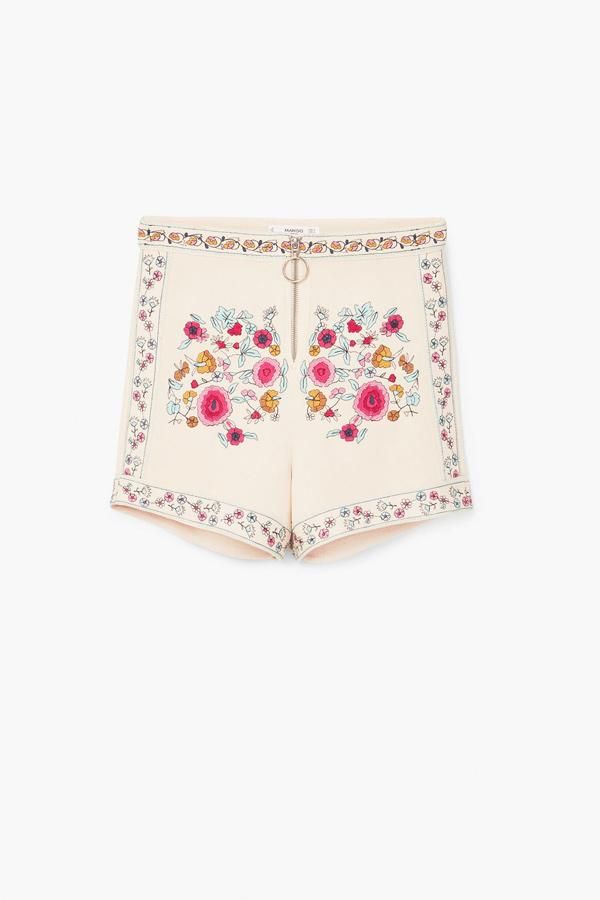 20 prendas de Mango por menos de 20 euros: short bordados