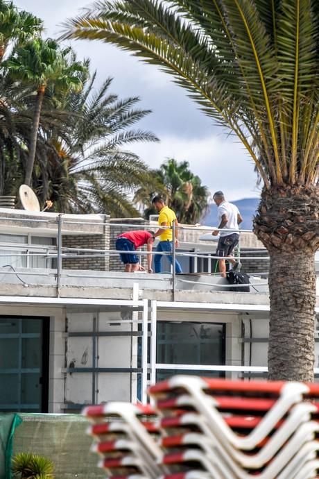 OBRAS ILEGALES CERCA DE LA CHARCA DE MASPALOMAS