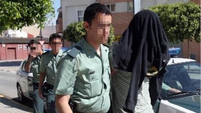 David, uno de los acusados, en el momento de su detención en 2008.