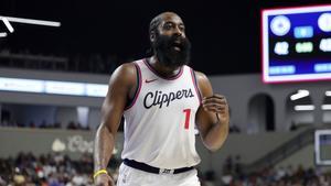 James Harden fue el máximo anotador de los Clippers en la victoria ante los Nets