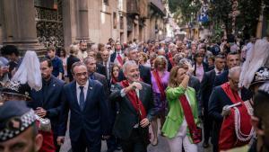 Seguici Popular durante la Diada de la Mercè,con la presencia del alcalde Jaume Collboni