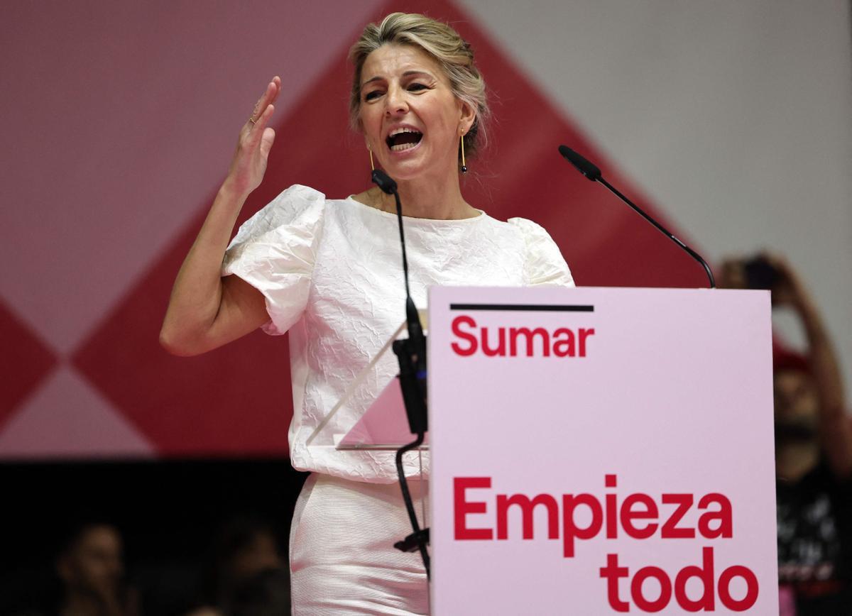 Yolanda Díaz lanza su candidatura con la plataforma Sumar