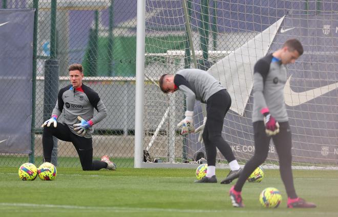 Último entrenamiento del FC Barcelona antes del clásico ante el Real Madrid