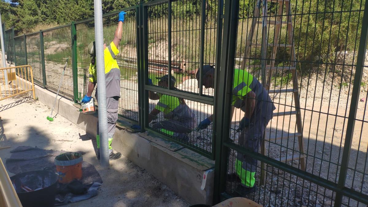 Integrantes de un taller de empleo en Ibi