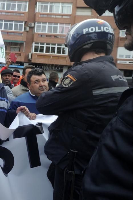 Manifestación en Murcia de los agricultores