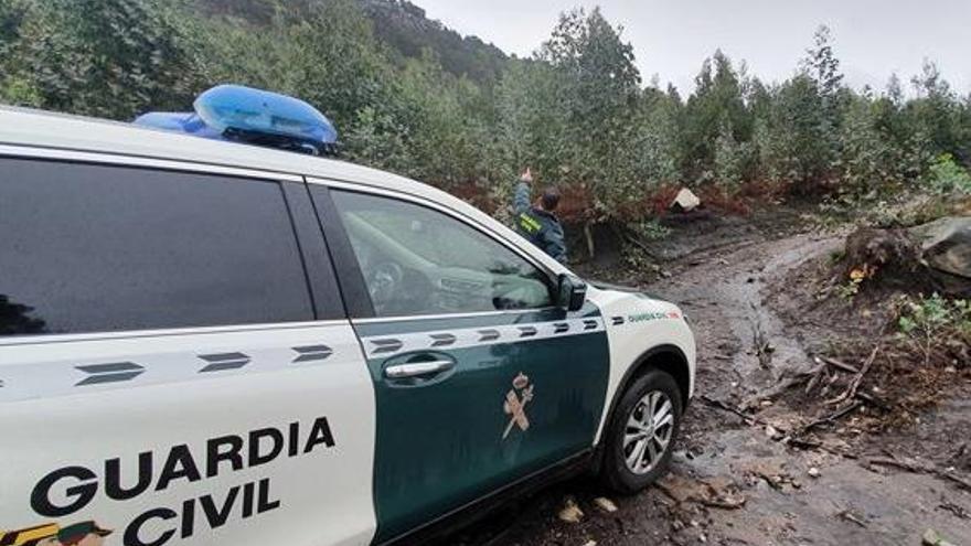 Monte As Mariñas, donde se extraviaron los dos senderistas de Vigo. // Guardia Civil