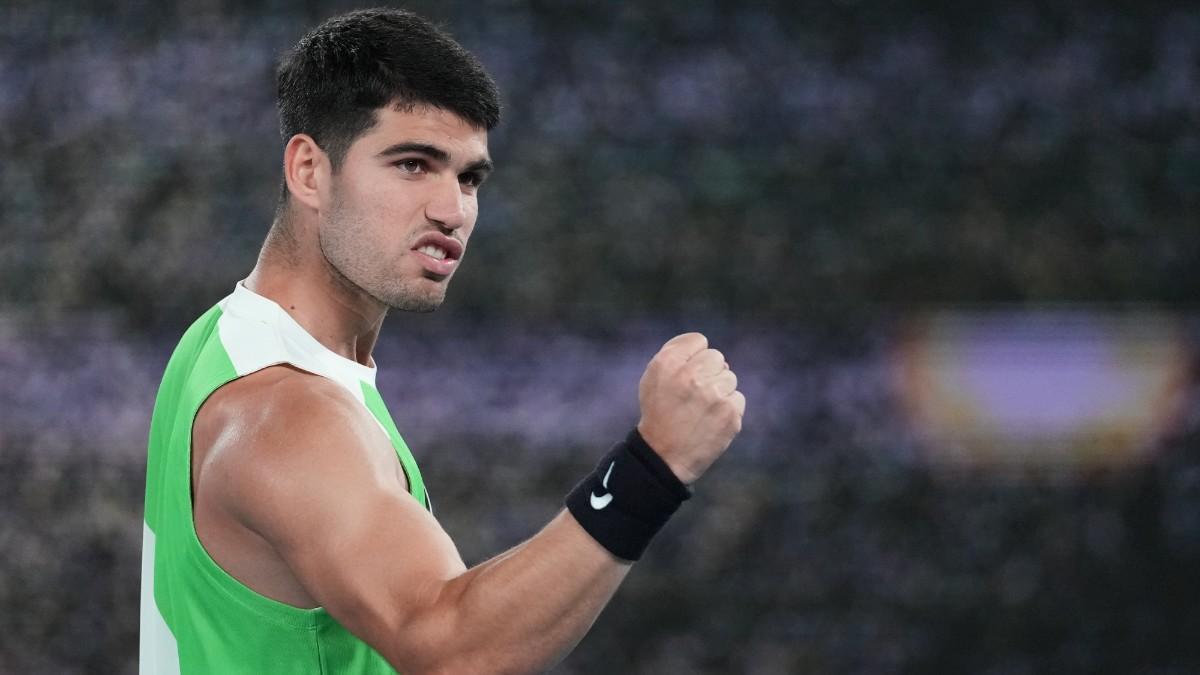 Carlos Alcaraz, tras ganar en su debut al australiano Adam Walton