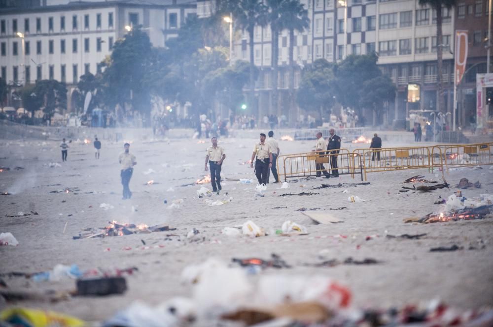 Así transcurrió la noche y amanecieron las playas