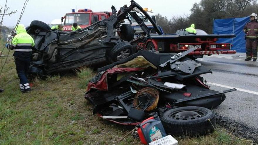 Estat d&#039;un dels vehicles implicat en l&#039;accident.