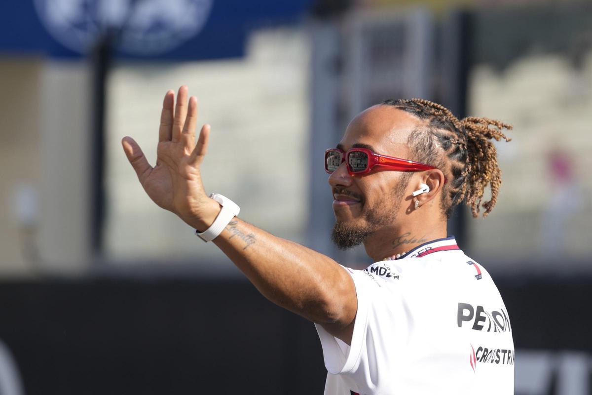 El piloto inglés Lewis Hamilton en Abu Dabi.