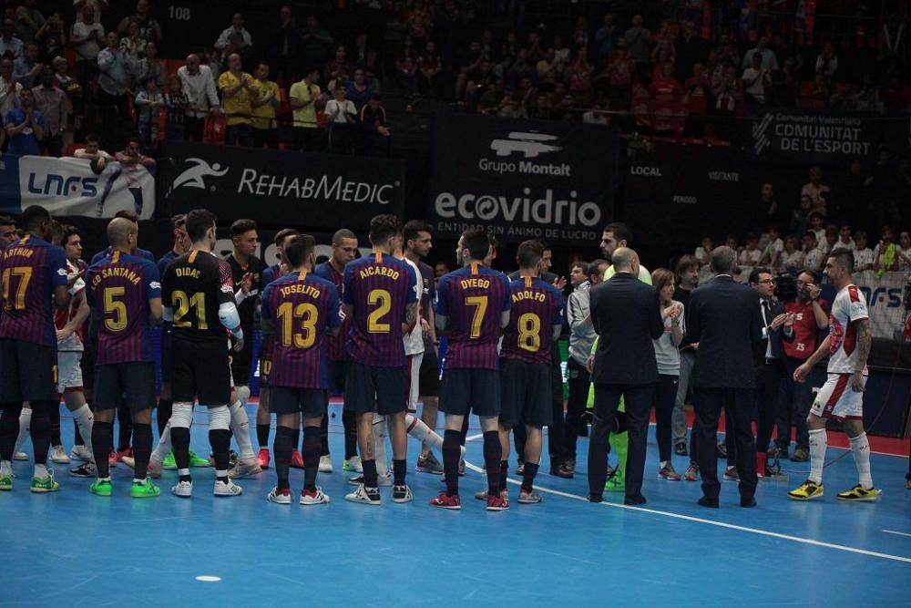 Final del partido de ElPozo - Barcelona