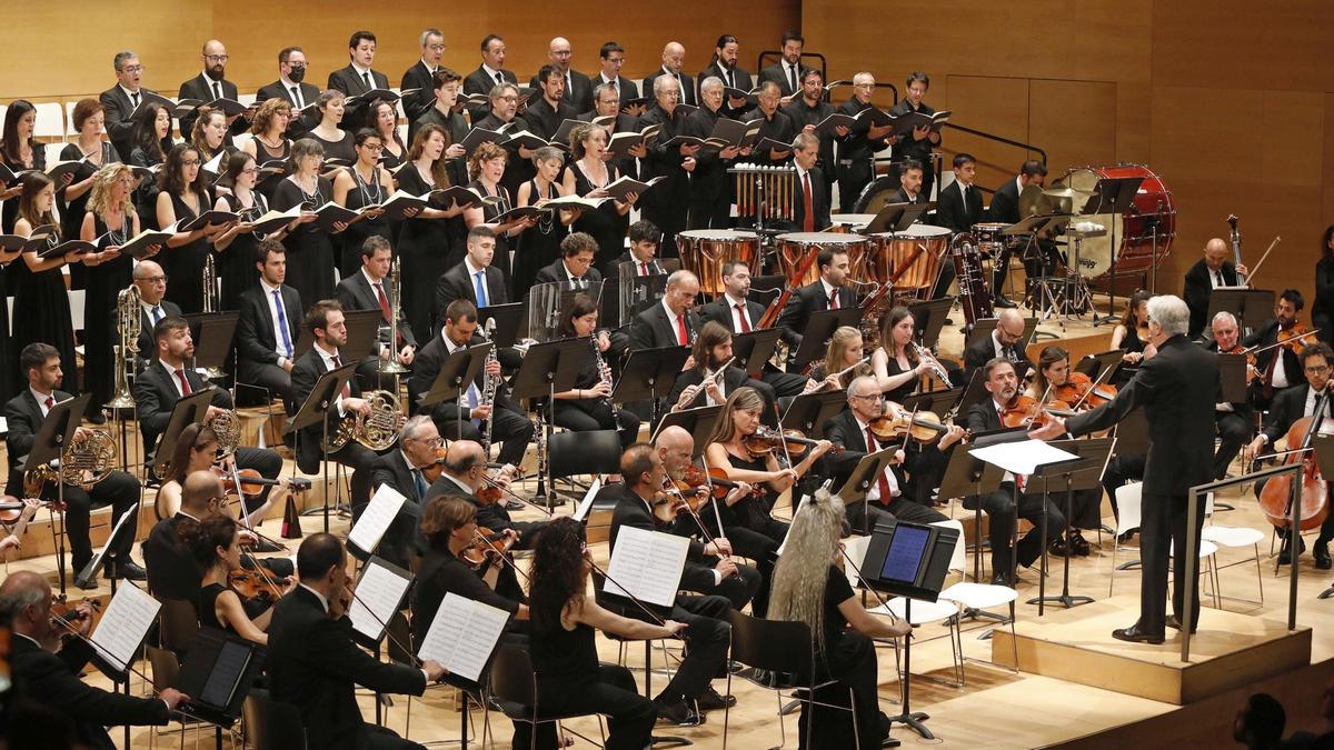 La Orquestra Simfònica del Vallès en uno de sus conciertos en 2022.