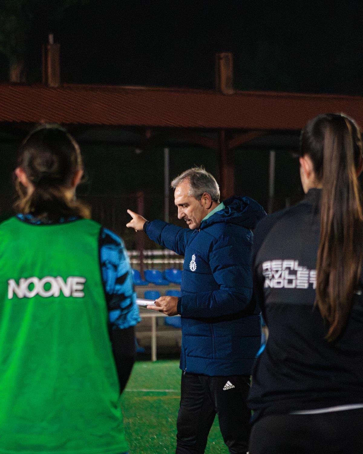 Javi Gómez, durante un entrenamiento