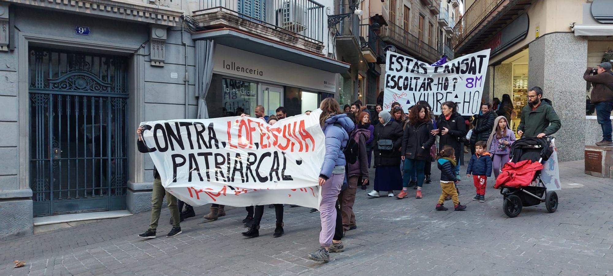 Manifestació del 8M a Berga