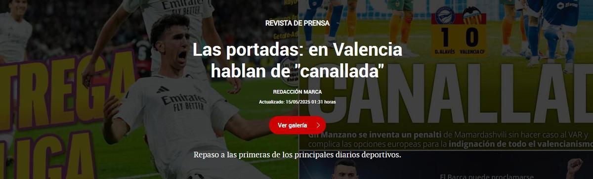 Las portadas: en Valencia hablan de "canallada"