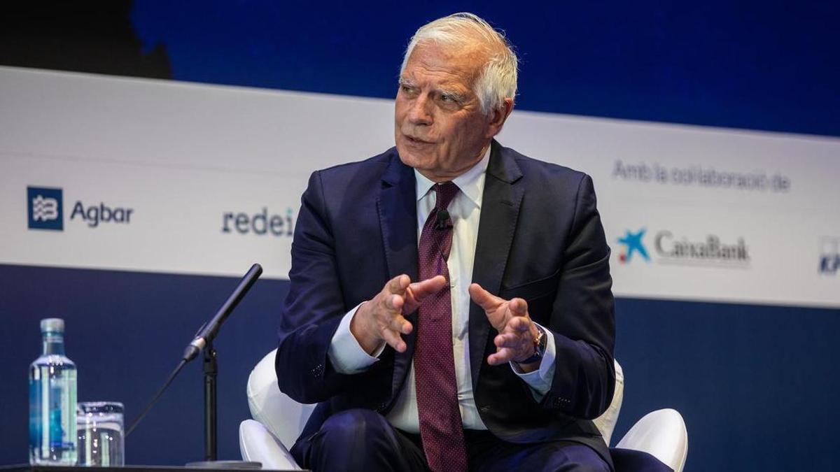 Josep Borrell, alto representante de la Unión Europea (UE) para Asuntos Exteriores y Política de Seguridad, en el acto del Cercle d'Economia.