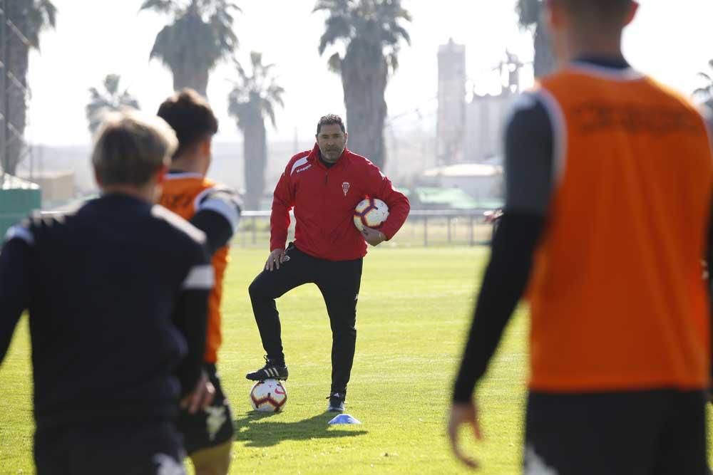 Primer entrenamiento de Rafa Navarro