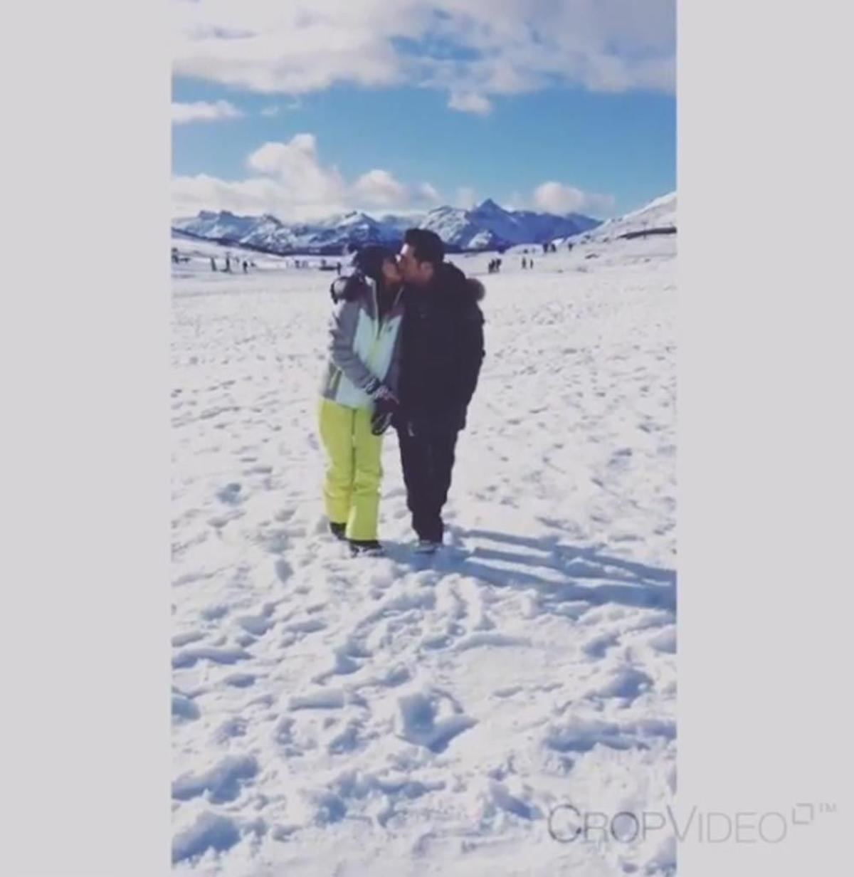 David Bustamante y Paula Echevarría, de vacaciones en la nieve en 2015