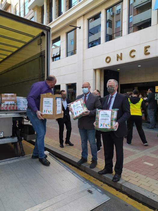 La ONCE de Málaga logra 111.111 kilos de alimentos en tres semanas