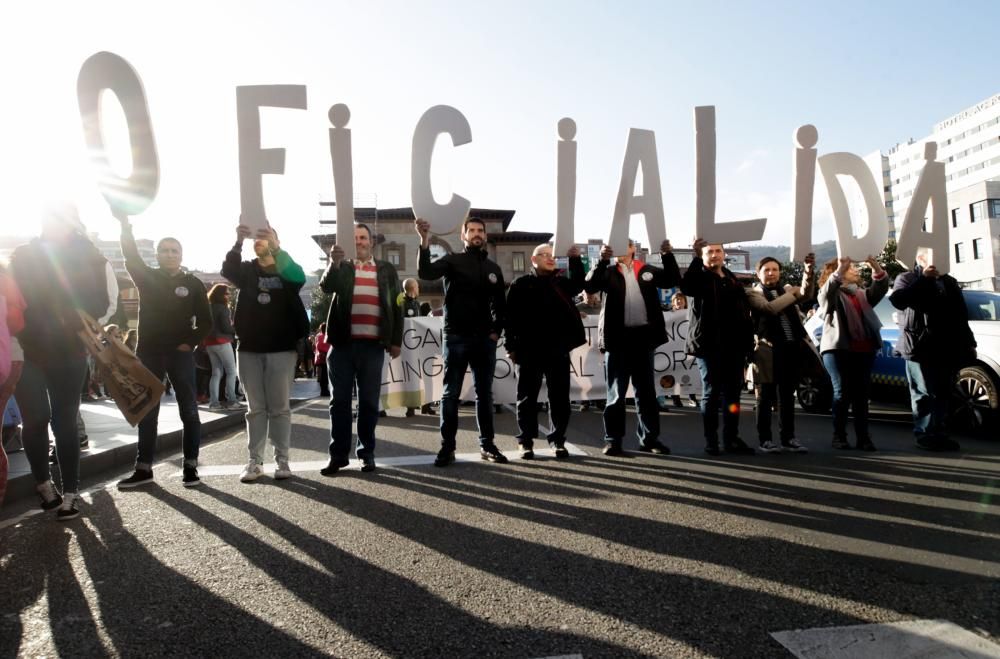 Manifestación por la Oficialidad en Oviedo