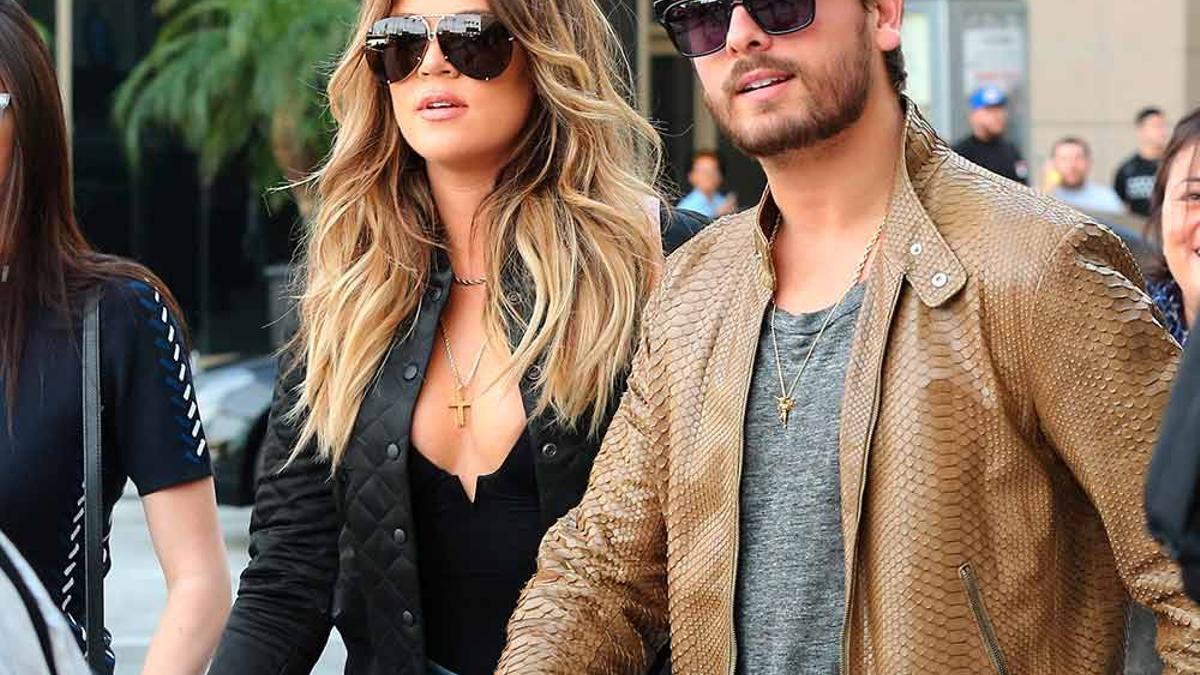 Khloé Kardashian y Scott Disick en Los Angeles