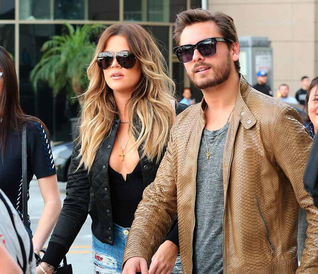 Khloé Kardashian y Scott Disick en Los Angeles