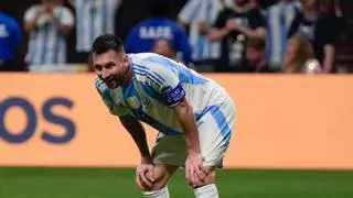 Messi reconoce que sintió "una molestia en el abductor"