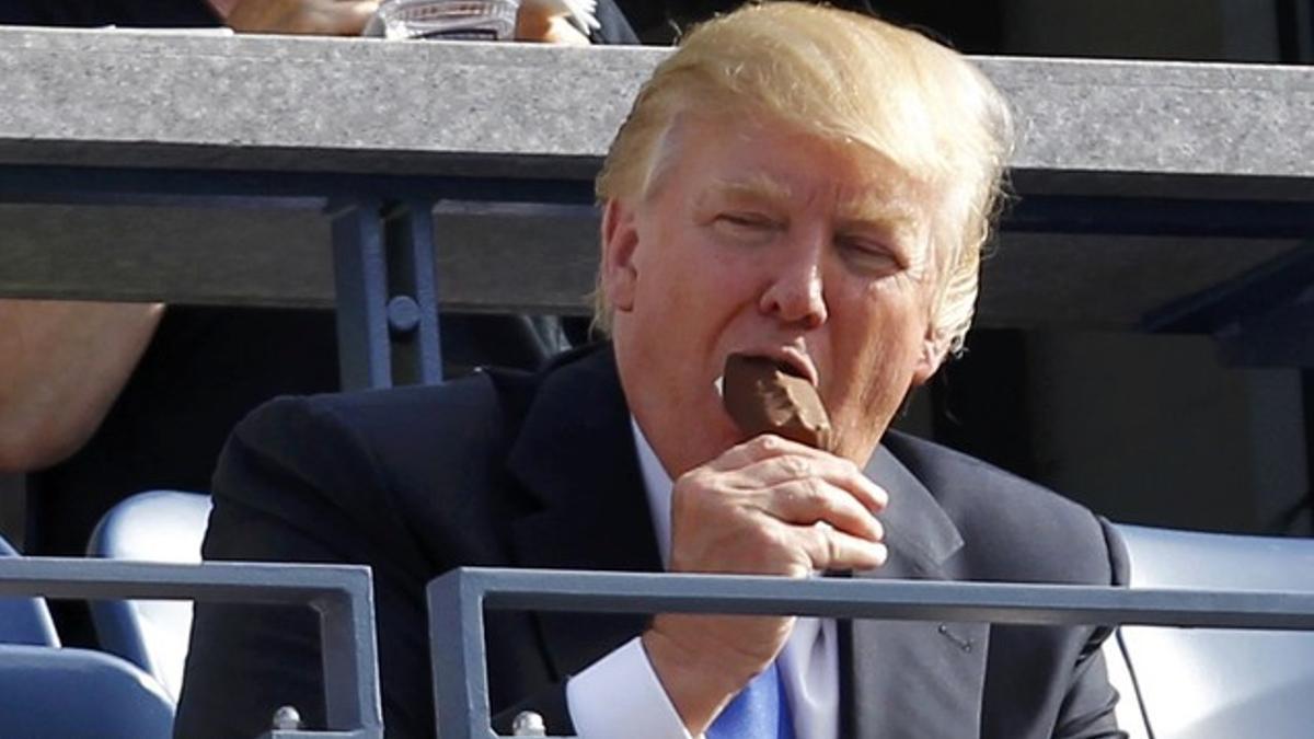 Donald Trump en el Abierto de EEUU, en Nueva York, en agosto del 2011.