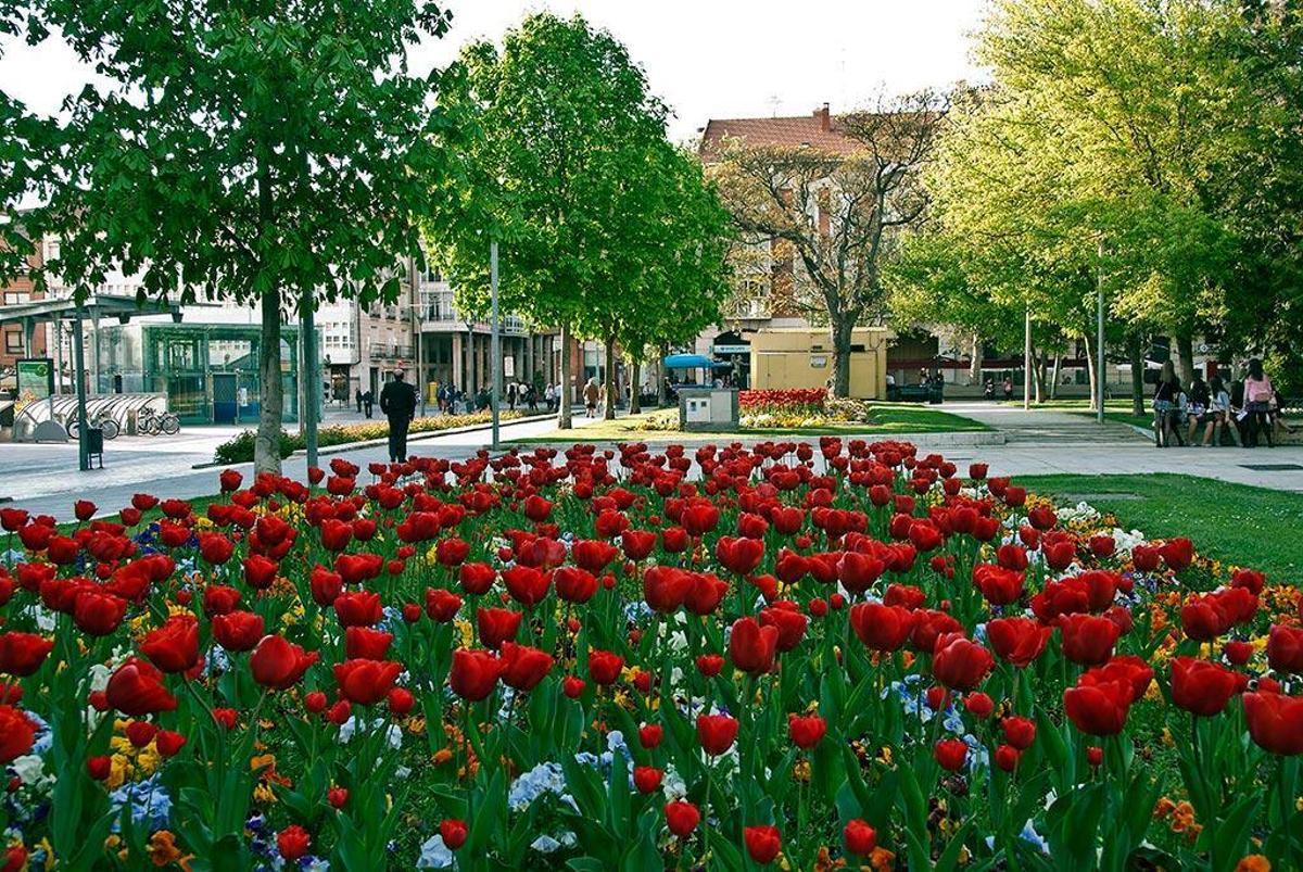 Parque del Salón de Isabel II, en Palencia.