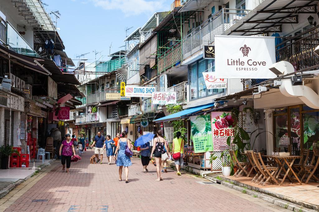 Calle de Sai Kung en Honk Kong