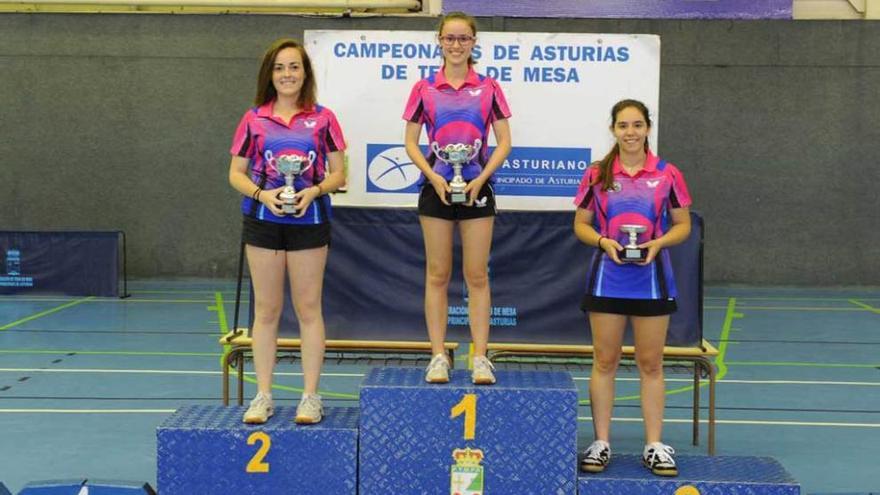 Las campeonas de Asturias sub-23.