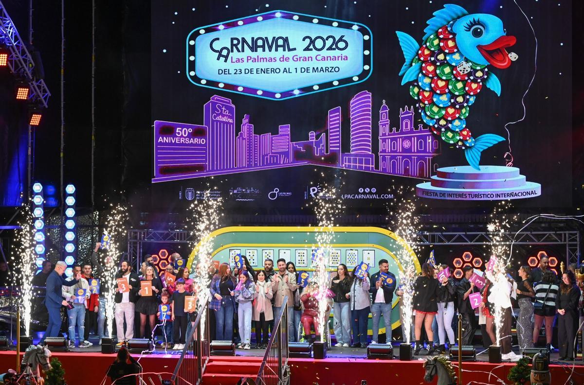 Orden de los concursos del Carnaval de Las Palmas de Gran Canaria 2026