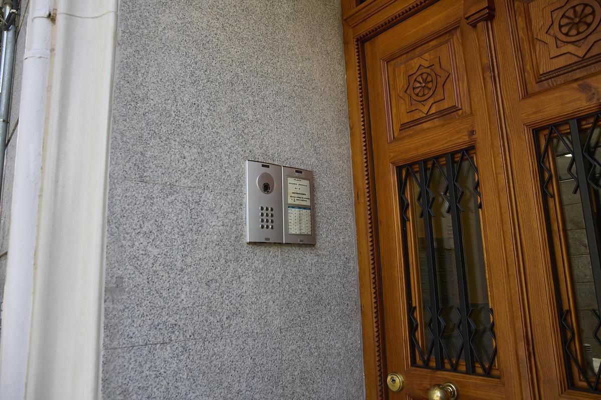 Exterior de un piso turístico en el centro de Madrid.