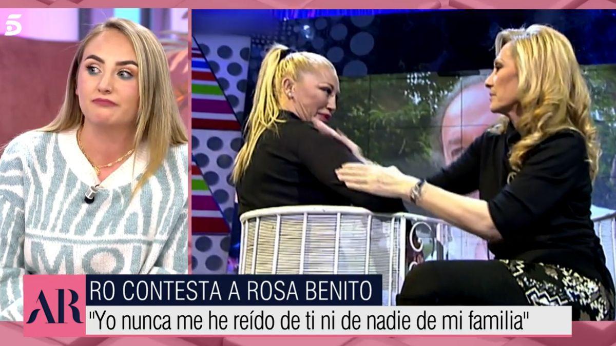 Rocío Flores y Rosa Benito, enfrentadas.