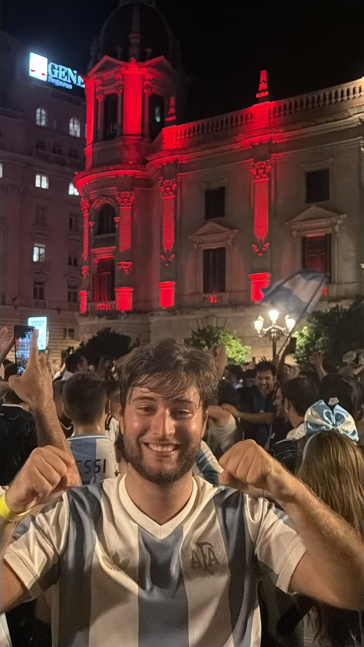 Cristóbal es un fiel aficionado de la selección de Argentina