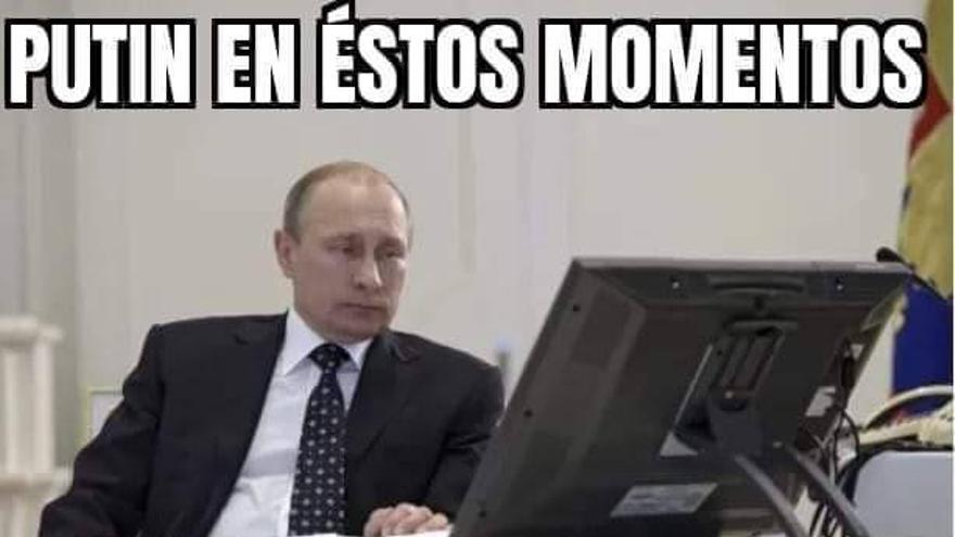 Meme sobre la guerra entre Rusia y Ucrania