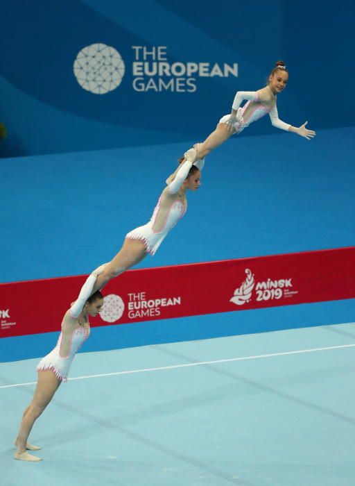 Acrobacias en los Juegos Europeos de Minsk 2019