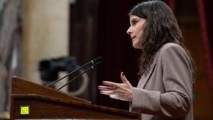 La portavoz de Junts en el Parlament, Mònica Sales.