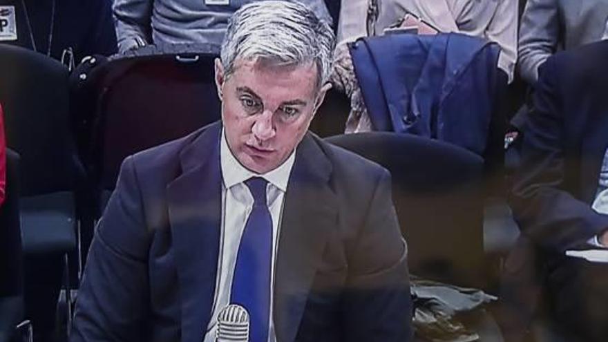 Ricardo Costa en el juicio de la Audiencia Nacional por la financiación irregular del PP.