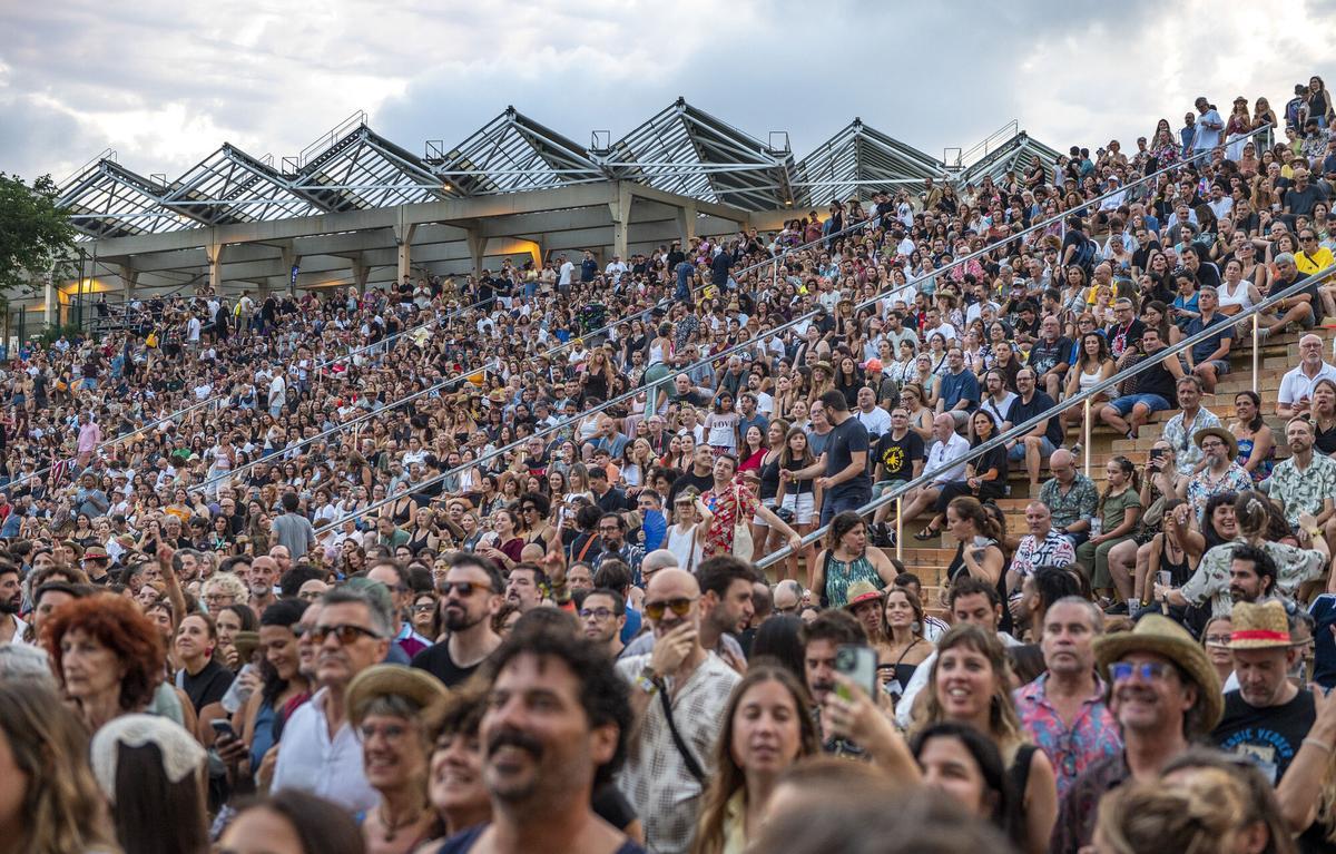 Ambiente y publico en el Parc del Forum durante el Festival Cruilla. Ambiente y publico en el Parc del Forum durante el Festival Cruilla.