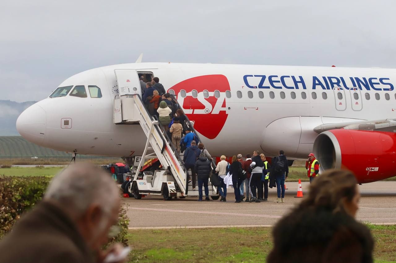 El vuelo a Praga despega del aeropuerto de Córdoba
